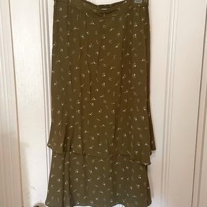 Madewell tiered maxi skirt